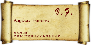Vagács Ferenc névjegykártya
